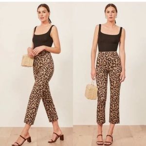 Reformation Cheetah Pants Size 4